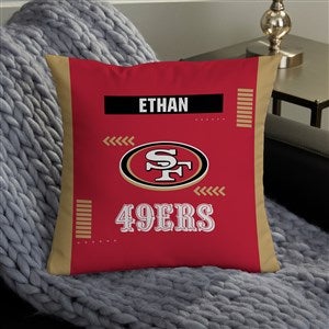 NFL San Francisco 49ers Classic Personalized 14quot; Throw Pillow - 46469-S