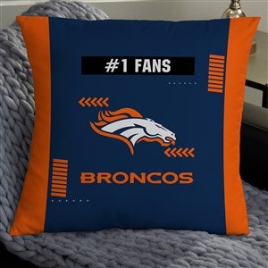 NFL Denver Broncos Classic Personalized 18" Throw Pillow - 46500-L