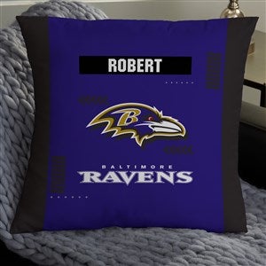 NFL Baltimore Ravens Classic Personalized 18quot; Throw Pillow - 46545-L