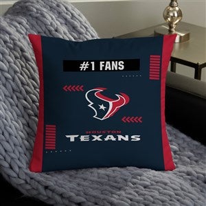 NFL Houston Texans Classic Personalized 14" Throw Pillow - 46549-S