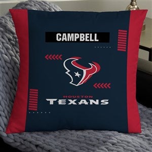 NFL Houston Texans Classic Personalized 18quot; Throw Pillow - 46549-L