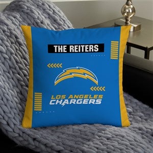 NFL Los Angeles Chargers Classic Personalized 14quot; Throw Pillow - 46573-S