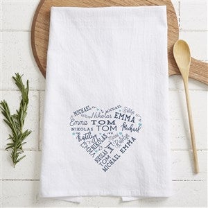 Personalized Kitchen Towel | Custom Tea Towel | Family Name Dish Towel |  Kitchen Decor | Hand Towel | Housewarming Gift | Monogram Dishcloth (Wreath
