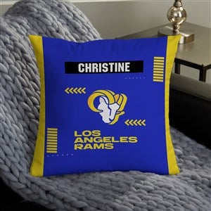NFL Los Angeles Rams Classic Personalized 14" Throw Pillow - 46589-S
