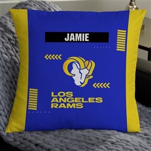 NFL Los Angeles Rams Classic Personalized 18quot; Throw Pillow - 46589-L