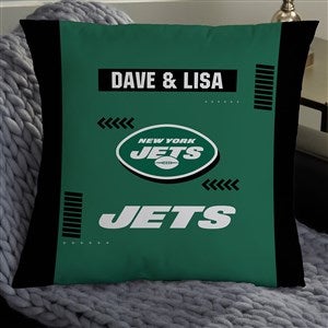 NFL New York Jets Classic Personalized 18quot; Throw Pillow - 46591-L