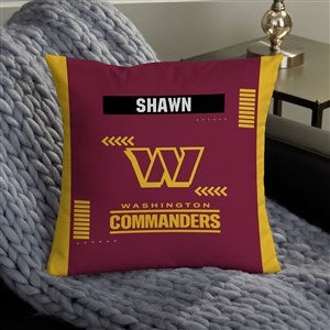 NFL Washington Commanders Football Team Classic Personalized 14quot; Throw Pillow - 46595-S