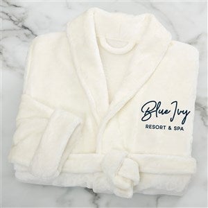 Personalized Logo Embroidered Luxury Fleece Robe - 46658-MRI