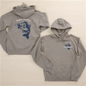 Fly Fishing Personalized Hanes® Adult ComfortWash™ Hoodie - 46677-CWHS
