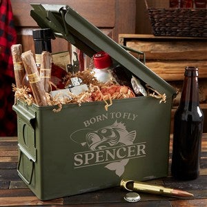 Fly Fishing Personalized 50 Cal Ammo Box - 46681