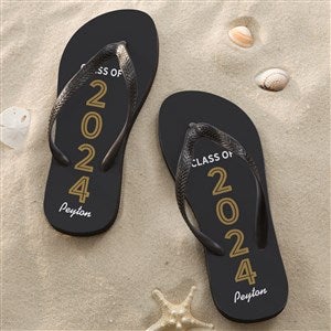 Graduating Class Of Personalized Adult Flip Flops - 46702