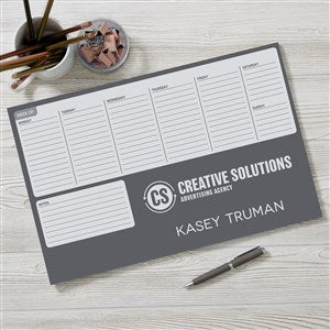 Personalized Logo Weekly Planner 11quot;x17quot; - 46714-L