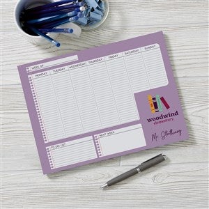 Personalized Logo Weekly Planner 8.5quot;x11quot; - 46715-S