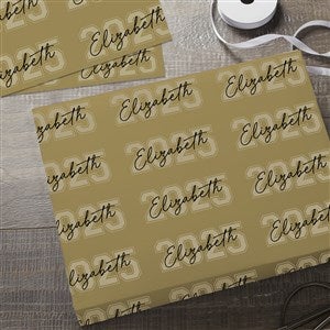 Collegiate Year Personalized Graduation Wrapping Paper Sheets - Set of 3 - 46773-S