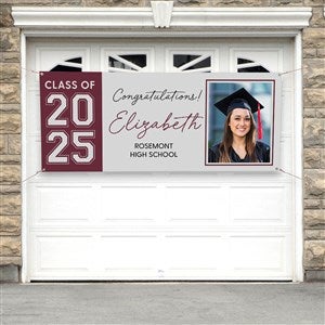 Collegiate Year Personalized Graduation Photo Banner - 30x72 - 46774