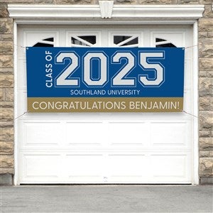 Collegiate Year Personalized Graduation Banner- 30x72 - 46775