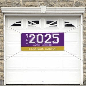 Collegiate Year Personalized Graduation Banner - 20x48 - 46775-S