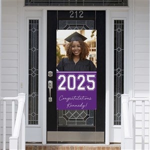 Collegiate Year Personalized Photo Graduation Door Banner - 46777