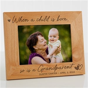 A Grandparent Is Born Personalized Frame- 5 x 7 - 46801-M