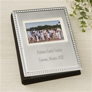 All Occasion Engraved Silver Beaded Mini Photo Album - 46820