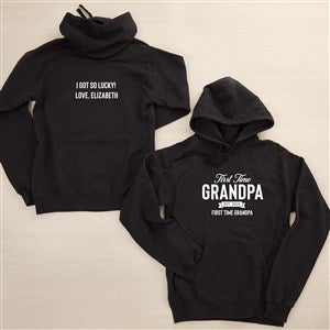 First Time Grandpa Personalized 2-Sided Hanes® Adult ComfortWash™ Hoodie - 46841-CWHS