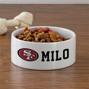 NFL San Francisco 49ers Personalized Dog Bowl- Large - 46933-L
