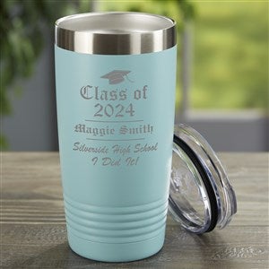 The Graduate Personalized Stainless Steel Tumbler - Teal - 46956-T