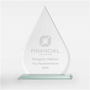 Personalized Logo Tear Drop Award - Medium - 47050-M