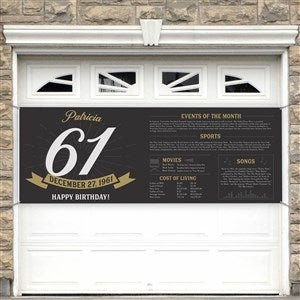 Historical Birthday Personalized Birthday Banner - 45x108 - 47058-L