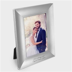 Engraved Waterford Lismore Diamond Silver 8x10 Photo Frame - 47088