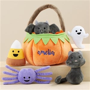 Playful Pumpkin Embroidered Plush Mini Playset - 47164