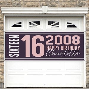 Timeless Birthday Personalized Birthday Banner - 45x108 - 47221-L