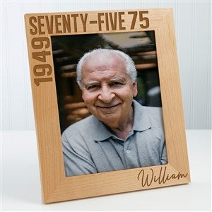 Timeless Birthday Personalized Frame- 8 x 10 - 47232-L