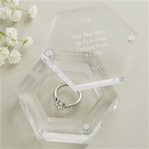 Write Your Own Personalized Acrylic Ring Box - 47240