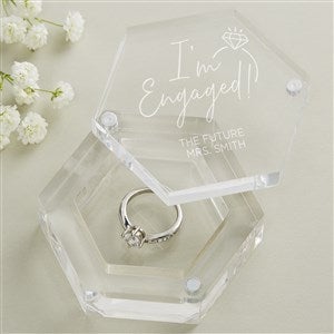 Im Engaged Personalized Acrylic Ring Box - 47241