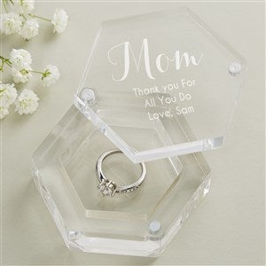 To My Mother Personalized Acrylic Ring Box - 47243