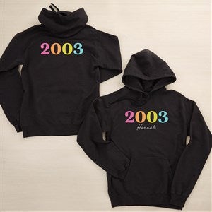 Birthday Year Personalized Hanes® Adult ComfortWash™ Hoodie - 47247-CWHS