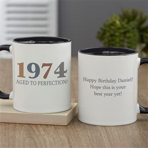 Birthday Year Personalized Coffee Mug 11 oz.- Black - 47253-B