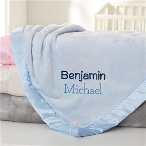 Lovely Names Embroidered Baby Blanket - Blue - 47296-B