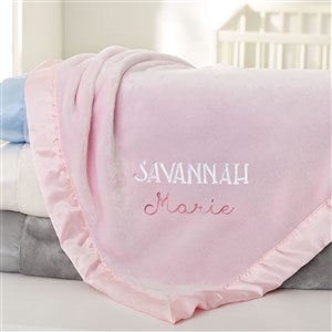 Lovely Names Embroidered Baby Blanket - Pink - 47296-P