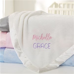 Lovely Names Embroidered Baby Blanket - Ivory - 47296-I