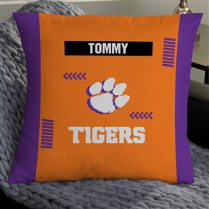 NCAA Clemson Tigers Classic Personalized 18quot; Throw Pillow - 47350-L