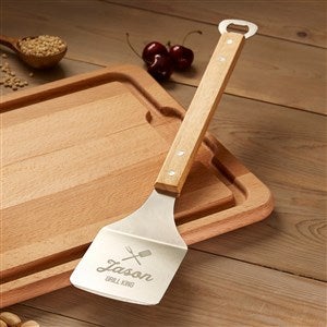 BBQ Time Personalized Stainless Steel Bottle Opener Spatula - 47356