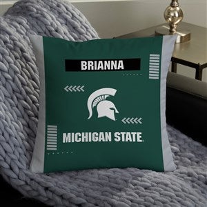 NCAA Michigan State Spartans Classic Personalized 14" Throw Pillow - 47365-S