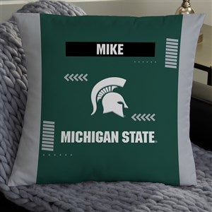 NCAA Michigan State Spartans Classic Personalized 18quot; Throw Pillow - 47365-L