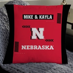 NCAA Nebraska Cornhuskers Classic Personalized 18" Throw Pillow - 47367-L