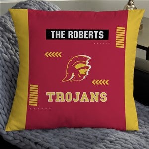 NCAA USC Trojans Classic Personalized 18quot; Throw Pillow - 47399-L
