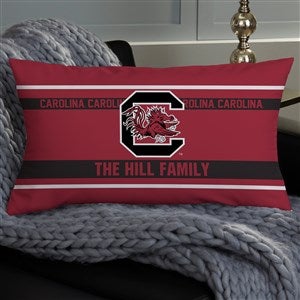 NCAA South Carolina Gamecocks Classic Personalized Lumbar Throw Pillow - 47417-LB