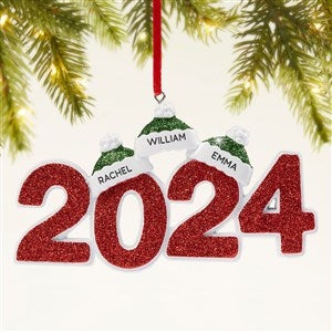 2024 Family Personalized Ornament-3 Name - 47480-3