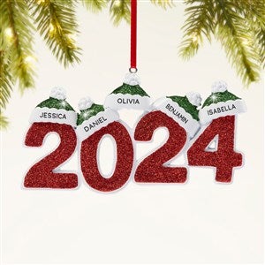 2024 Family Names Personalized Ornament - 5 Name - 47480-5